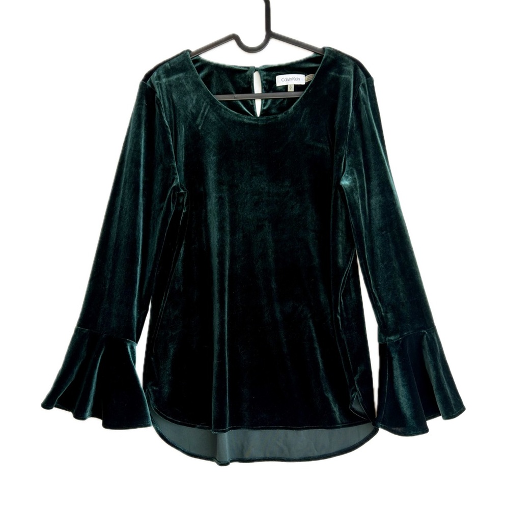 Calvin Klein, Velvet blouse, Small